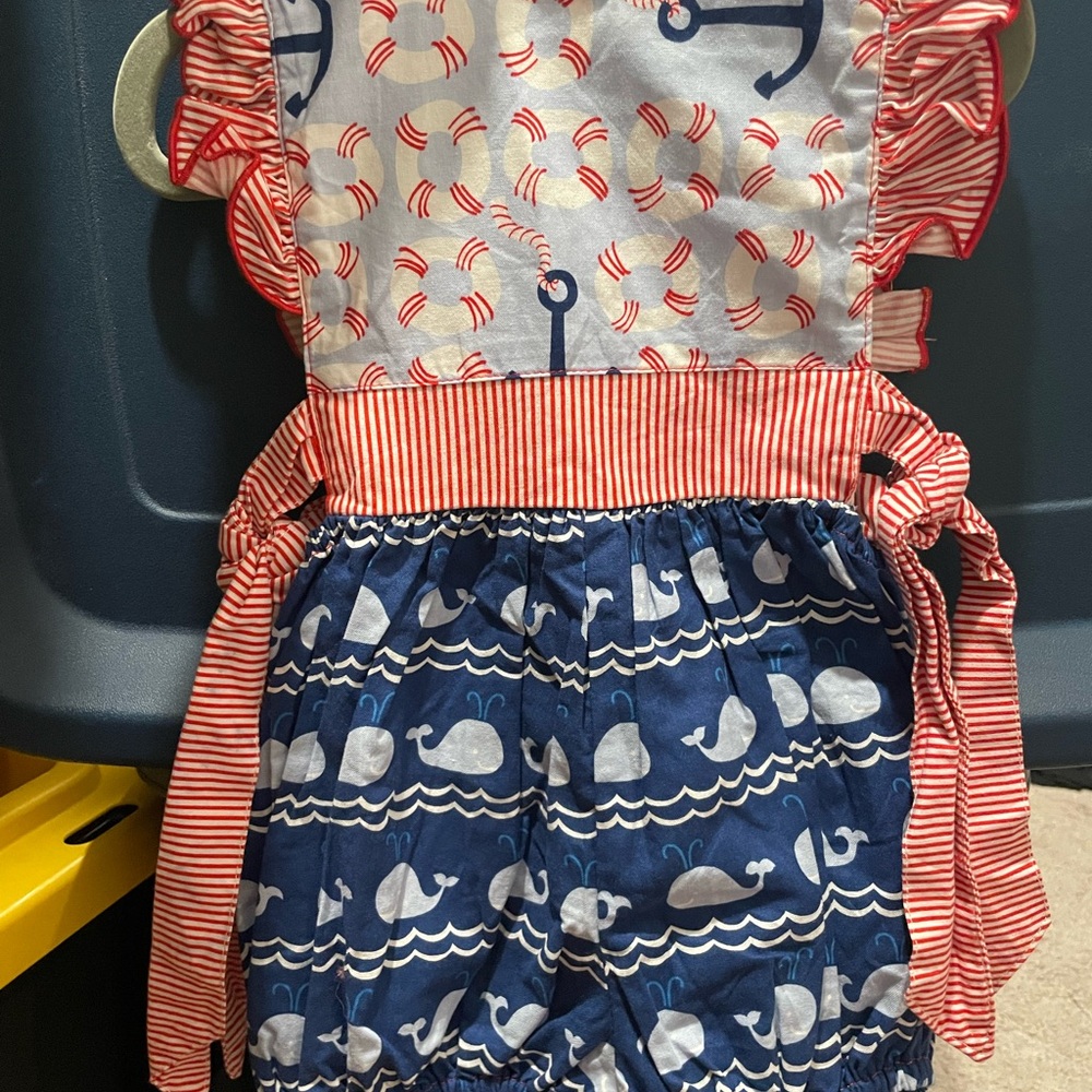 Olive Mae Nautical Themed Baby Romper